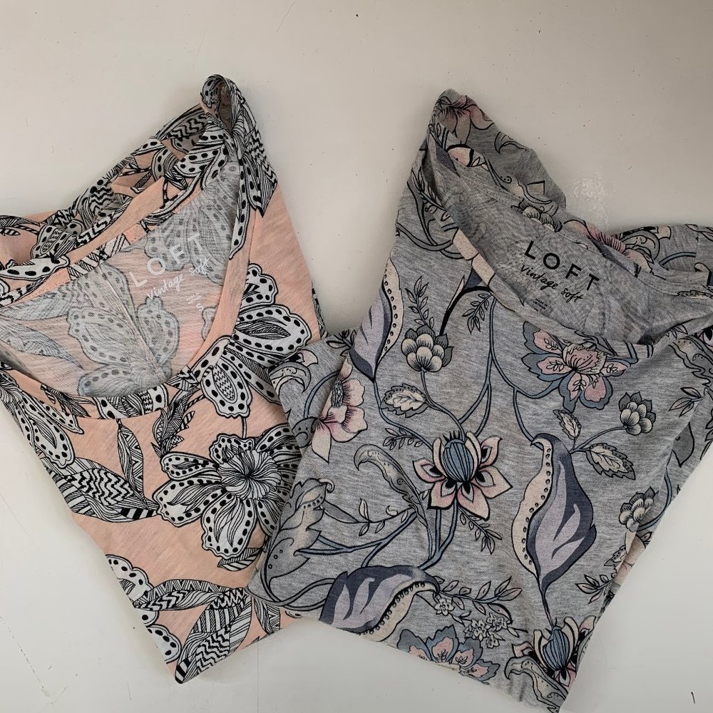 Ann Taylor Loft Vintage Soft Tee Shirt Lot S